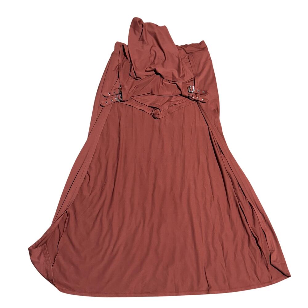 Halara High Waisted Decorative Buckle 2-in-1 Maxi Casual Skirt XL - Picture 8 of 8